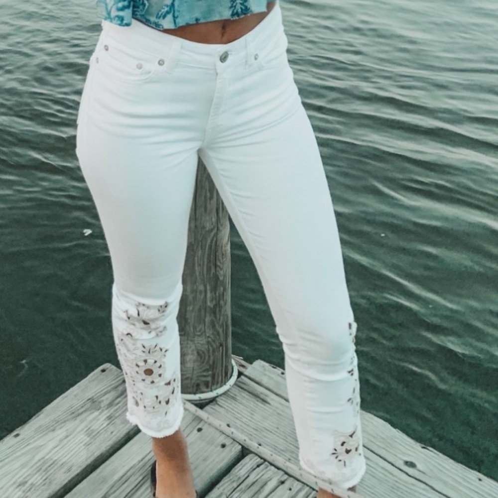 Free People embroidered jeans